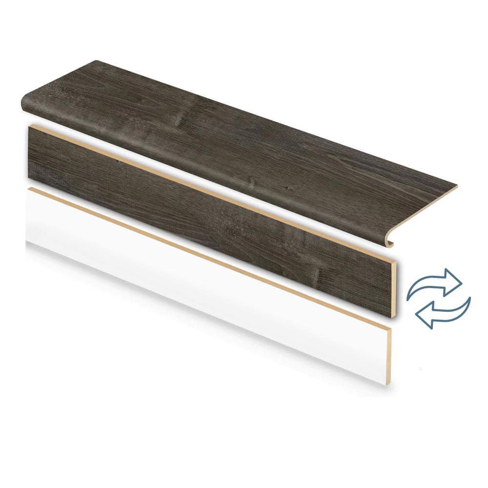 Choice Oak/Gainesville Ok/Thornbury 47in. L x 12.15in. W x 42.92 mm T Vinyl Overlay Stair Tread and Reversible Riser Kit