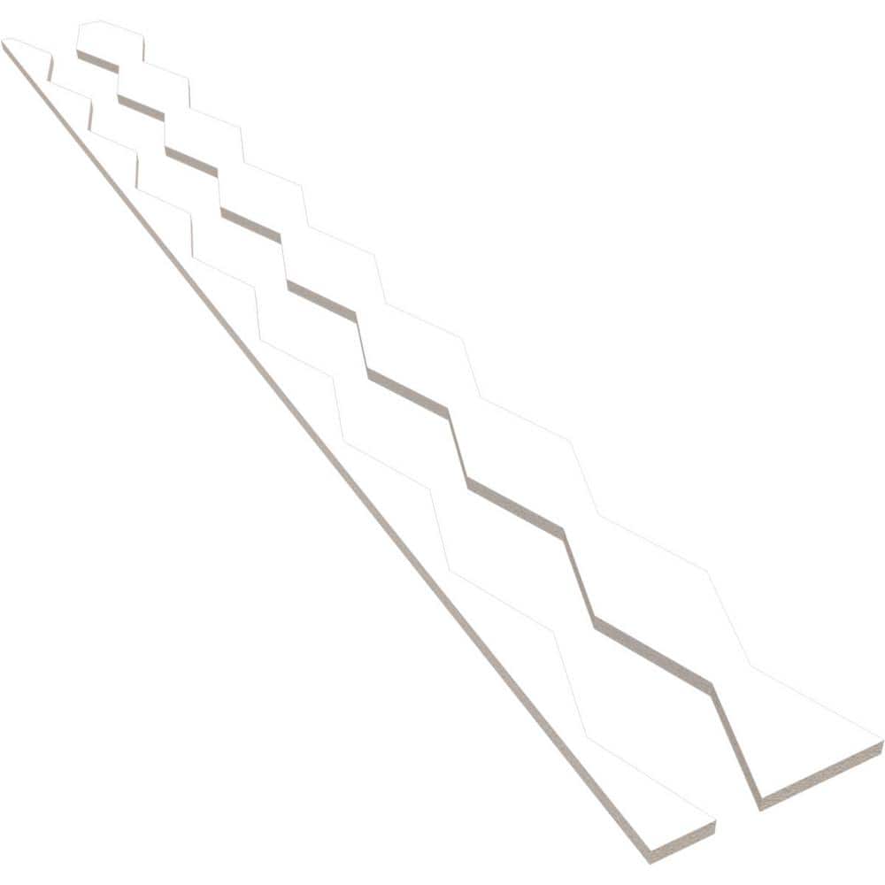 Cimarron 47 in. H x 0.375 in. W Slatwall Panels in PVC 24-Pack