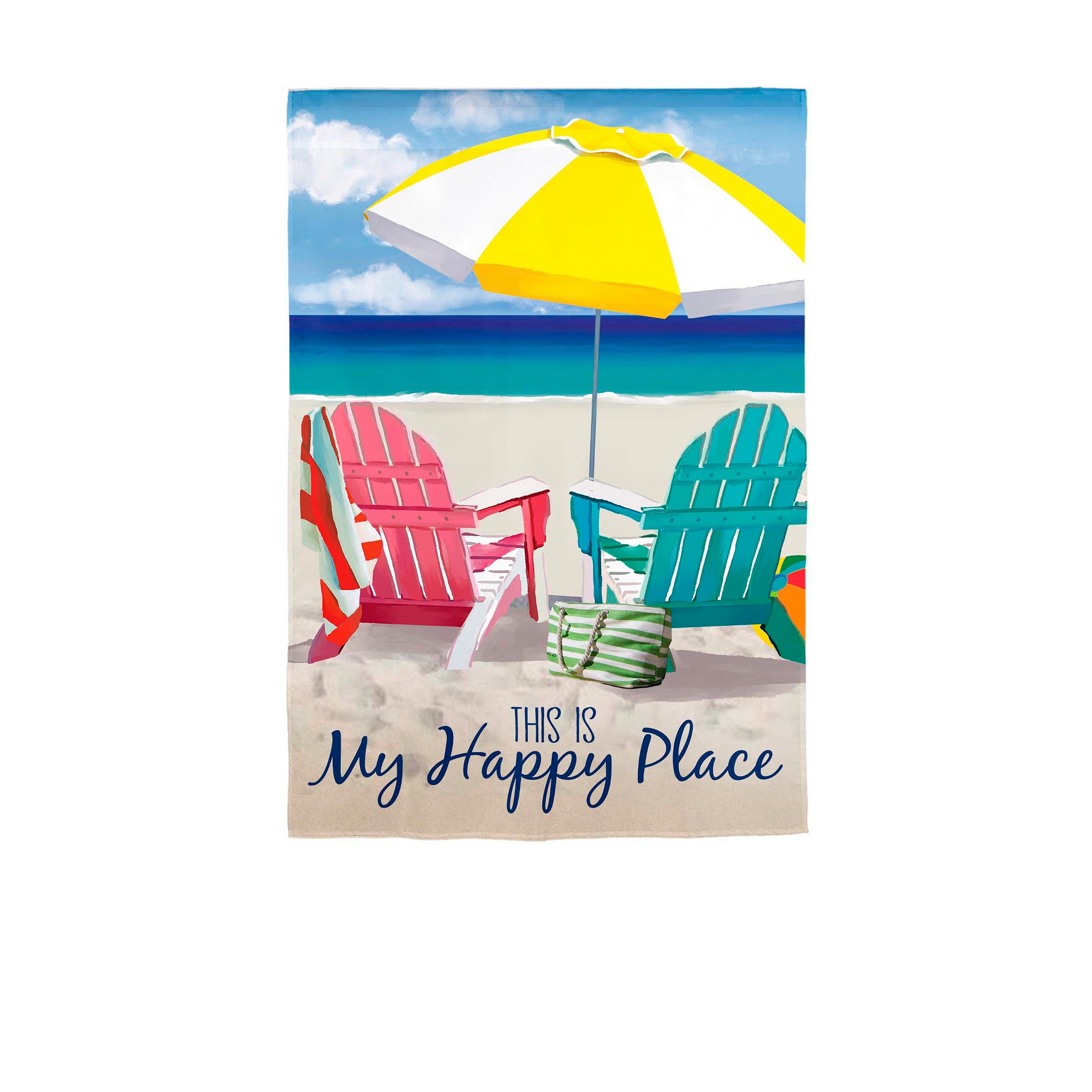 Colorful Chairs Applique House Flag