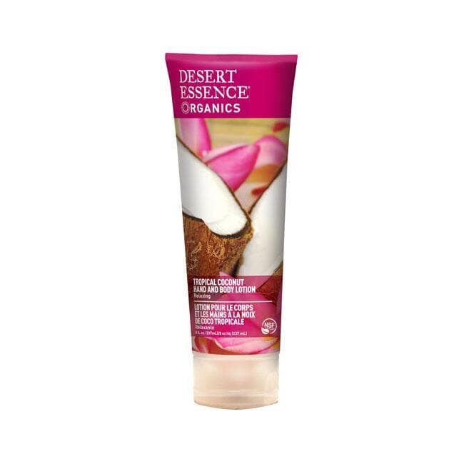Desert Essence Tropical Coconut Hand and Body Lotion | 8 fl oz Lotion