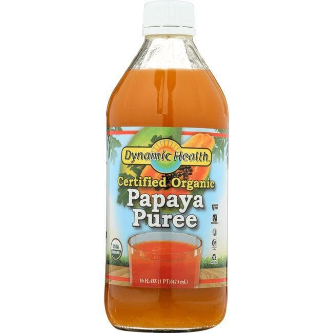 Dynamic Health Certified Organic Papaya Puree | 16 fl oz Liquid
