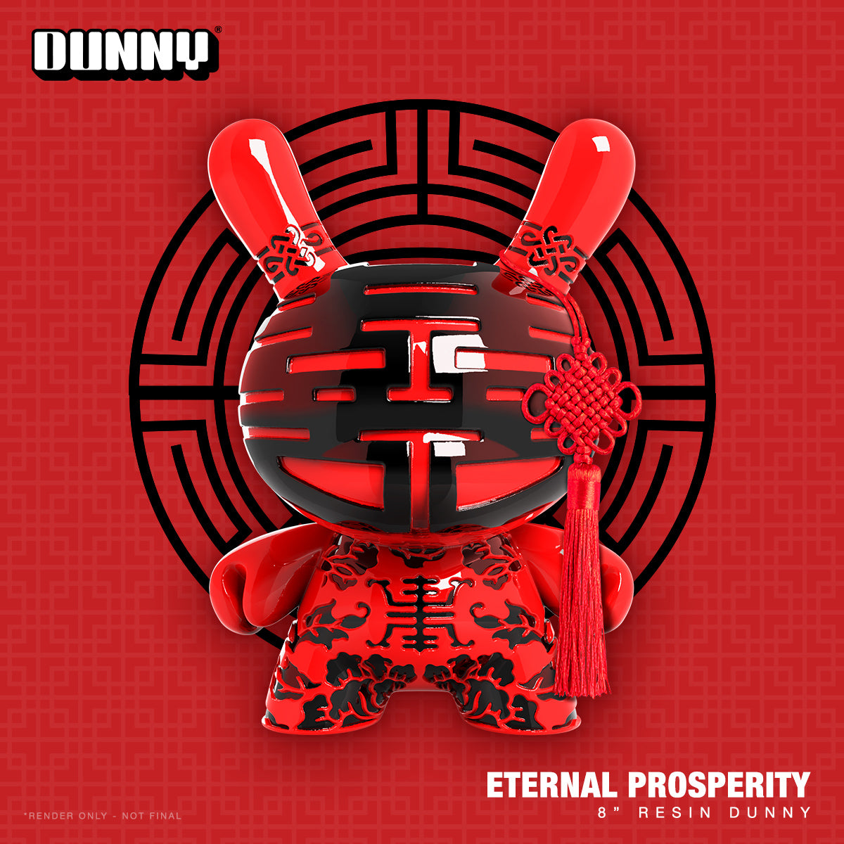 Eternal Prosperity 8" Dunny Resin Art Figure - Limited Edition
