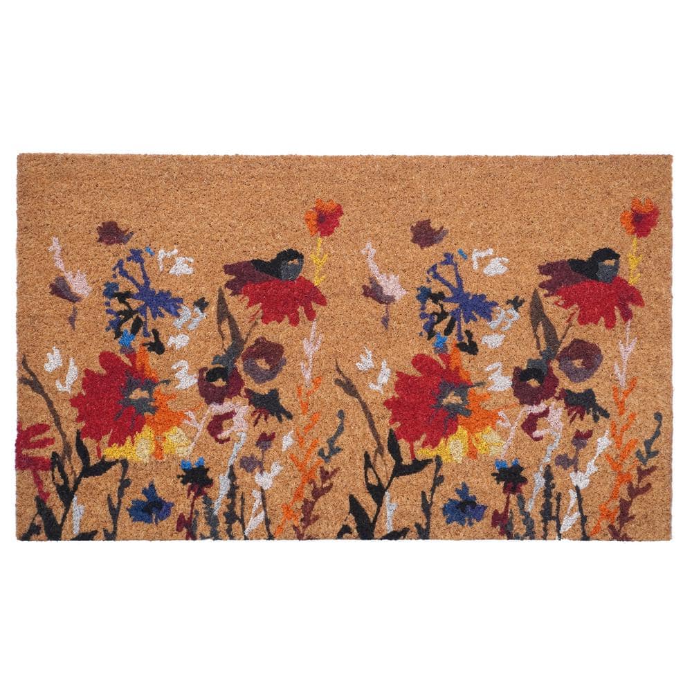 Floral Doormat 17 in. x 29 in.