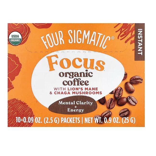 Four Sigmatic Focus Organic Instant Coffee Vitamin | 10 Packets