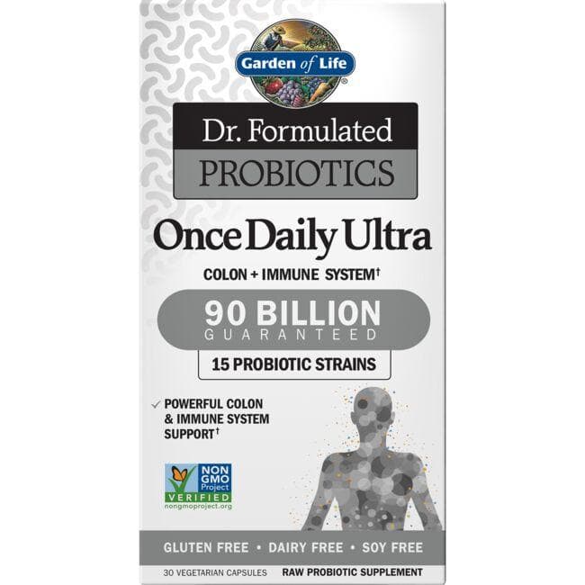 Garden of Life Dr. Formulated Probiotics Once Daily Ultra Supplement Vitamin | 90 Billion CFU | 30 Veg Caps