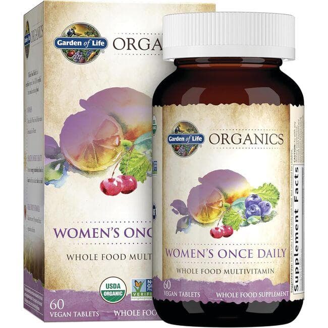 Garden of Life Organics Women's Once Daily Vitamin | 60 Vegan Tabs