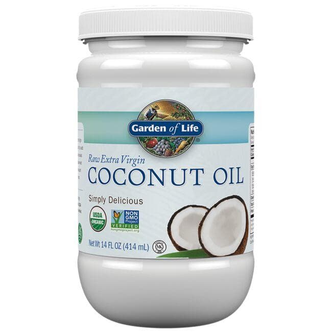 Garden of Life Raw Organic Extra Virgin Coconut Oil | 14 fl oz Solid Oil