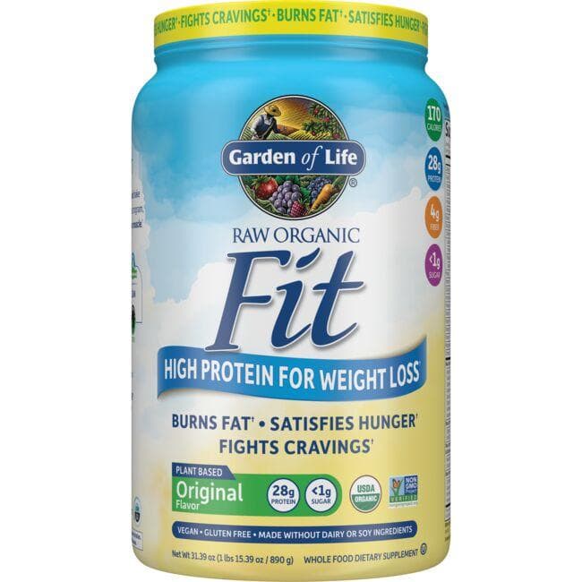 Garden of Life Raw Organic Fit High Protein for Weight Loss - Original | 28 G Protein 31.39 oz Powder