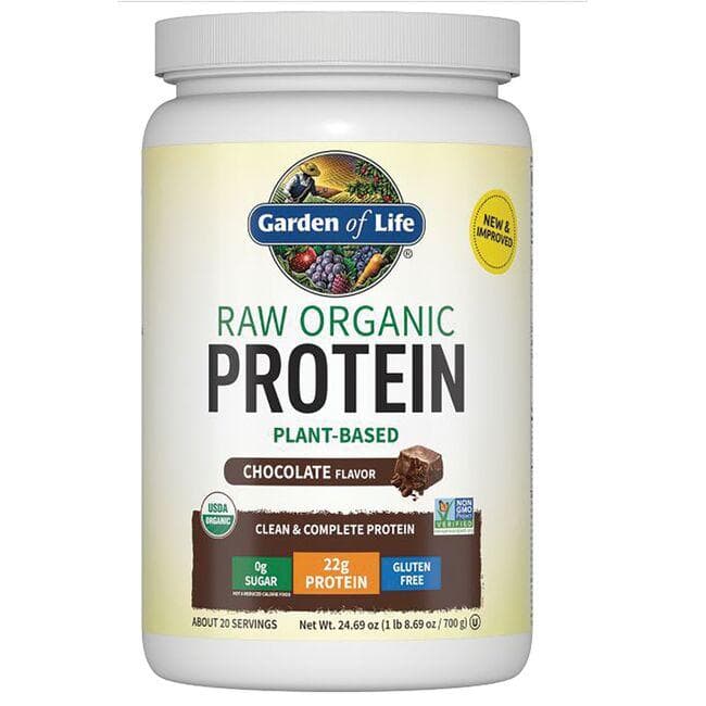 Garden of Life Raw Organic Protein Plant Based - Chocolate | 22 G Protein 24.69 oz Powder