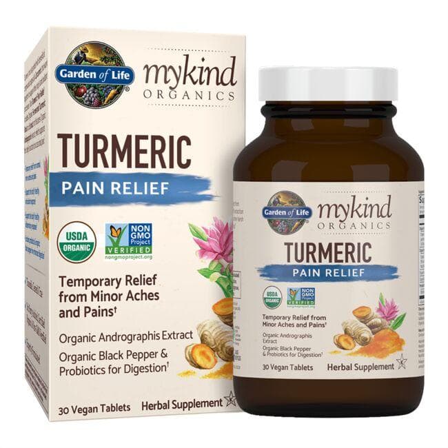 Garden of Life mykind Organics Turmeric Vitamin | 30 Vegan Tabs