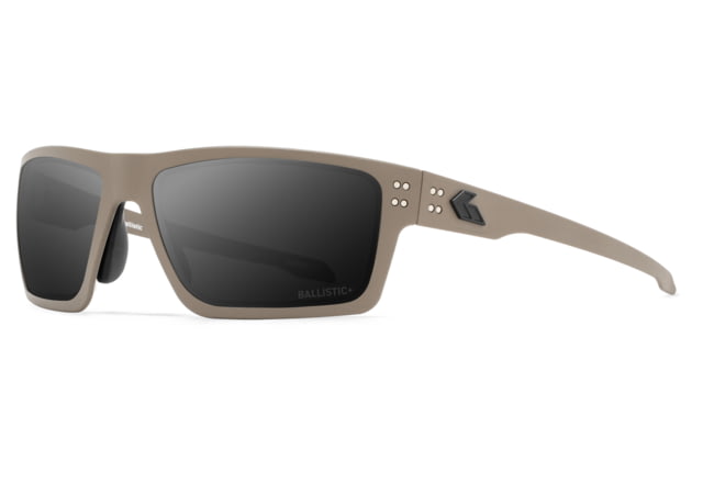 Gatorz Sentix Glasses Smoke w/ Anti-Fog Tan/Matte Black Logo Medium