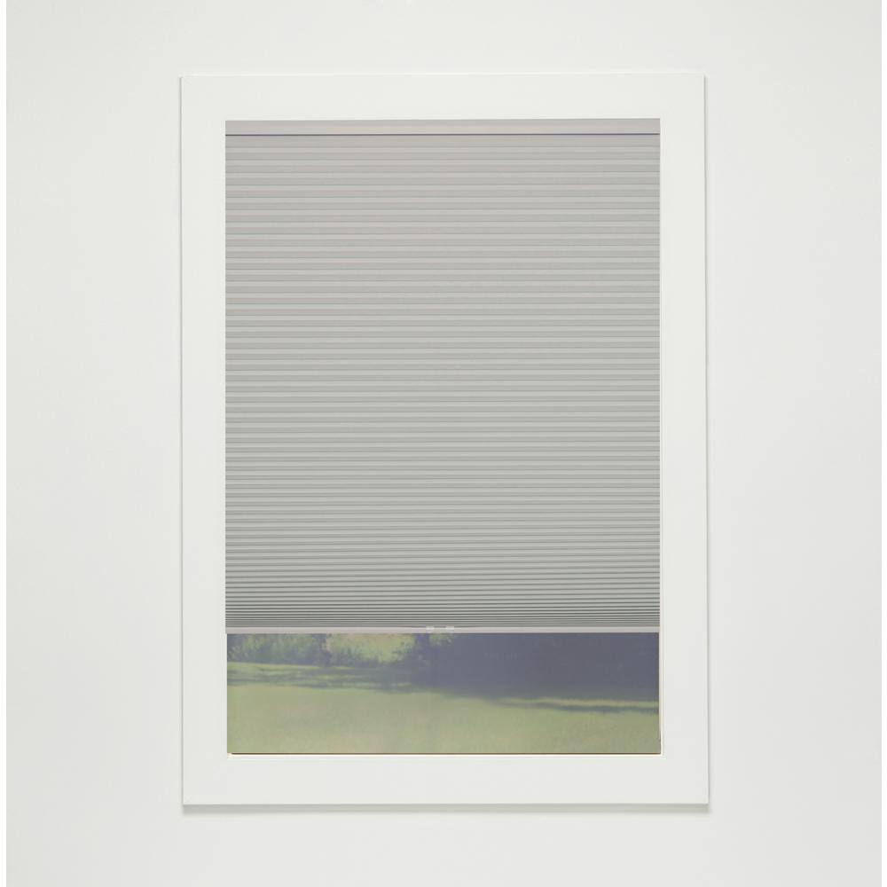 Gray Cloud Cordless Blackout Eco Polyester Cellular Shades - 26.5 in. W x 84 in. L