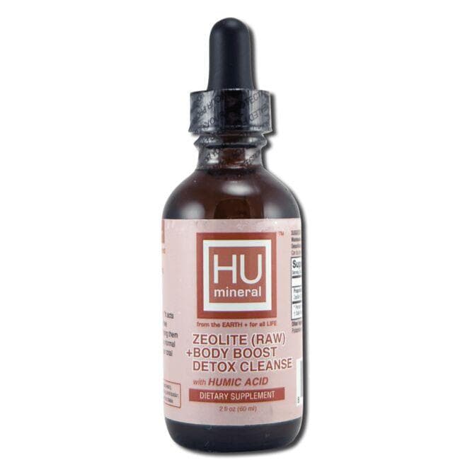 HUmineral Zeolite (Raw) + Body Boost Detox Cleanse Vitamin | 2 fl oz Liquid