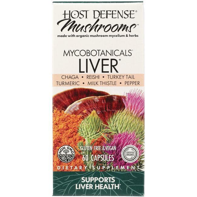 Host Defense Mushrooms Mycobotanicals Liver Vitamin | 60 Caps