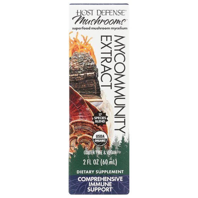Host Defense Mushrooms Mycommunity Extract Vitamin | 2 fl oz Liquid