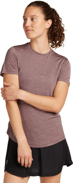 Icebreaker Merino Blend 125 Cool-Lite Sphere SS T-Shirt - Women's Carob Heather Extra Small
