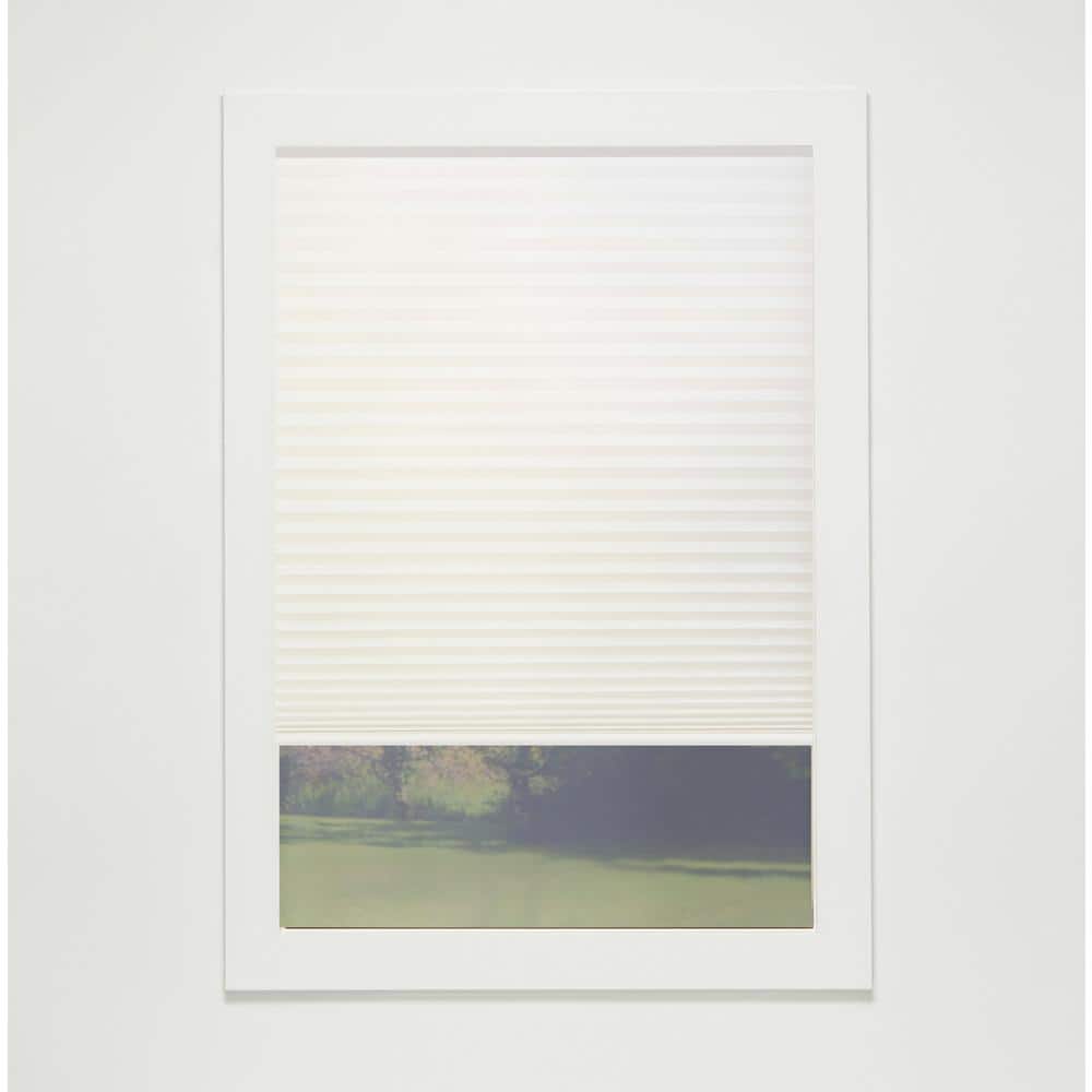 Ivory Cordless Light Filtering Eco Polyester Cellular Shades - 64.5 in. W x 48 in. L