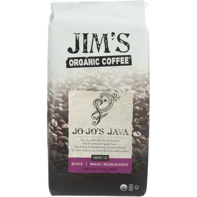 Jim's Organic Coffee Jo-Jo's Java - Ground | 12 oz Package