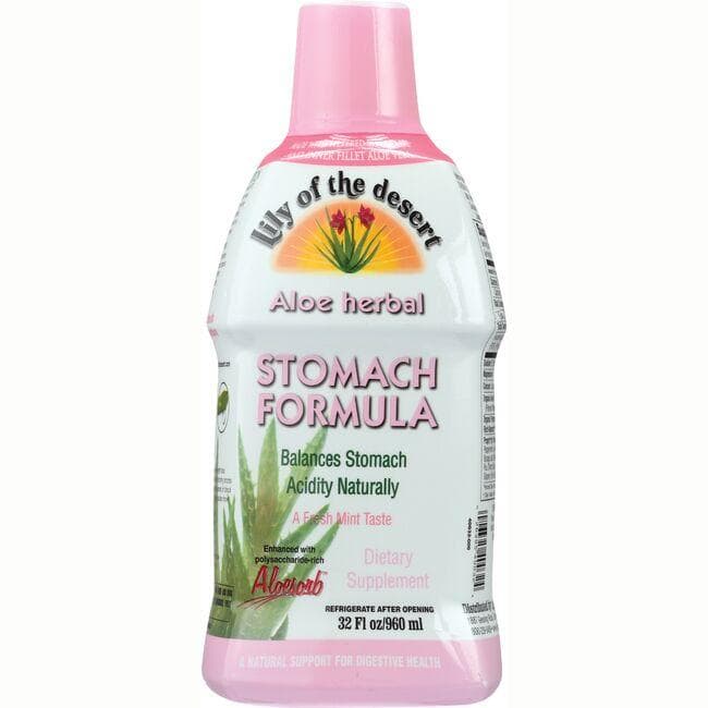 Lily of the Desert Stomach Formula - Fresh Mint Vitamin | 32 fl oz Liquid