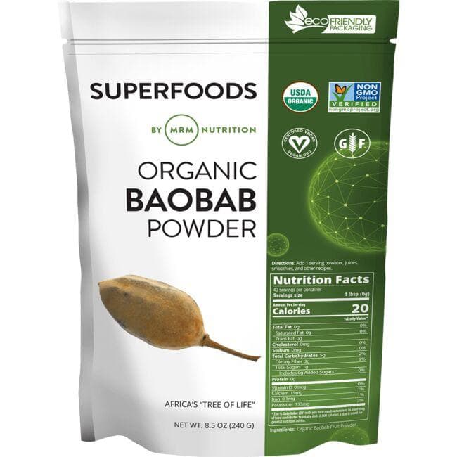 MRM Nutrition Organic Baobab Powder | 8.5 oz Powder