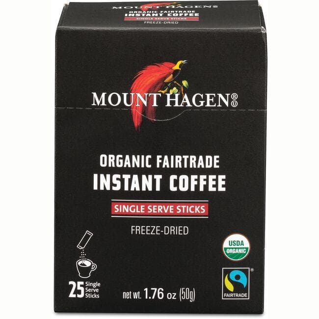 Mount Hagen Organic Fairtrade Instant Coffee | 25 Packets