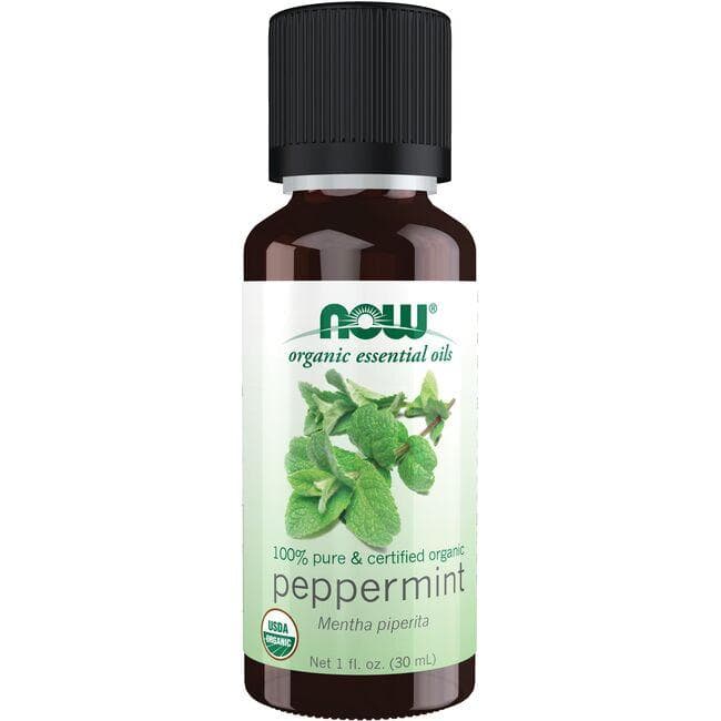 NOW Foods 100% Pure & Certified Organic Peppermint Oil | 1 fl oz Liquid | Essential Oils