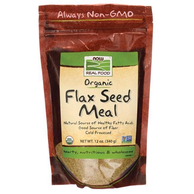 NOW Foods Organic Flax Seed Meal | 12 oz Powder