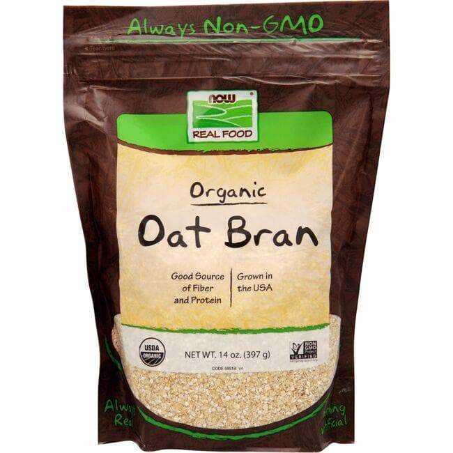 NOW Foods Organic Oat Bran | 14 oz Package