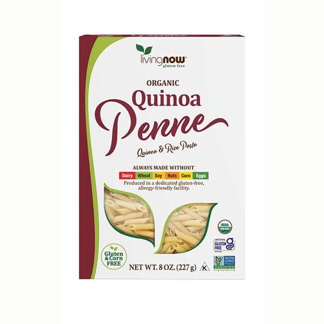 NOW Foods Organic Quinoa Penne Noodles | 8 oz Box