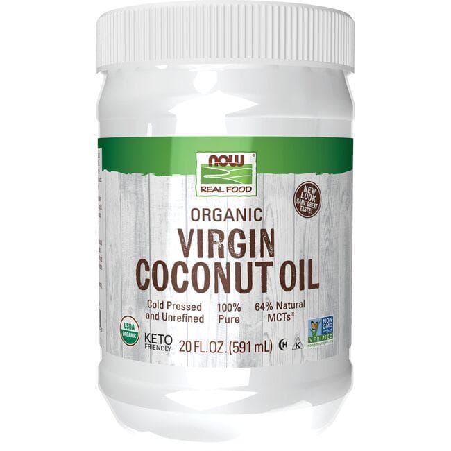 NOW Foods Organic Virgin Coconut Oil | 20 fl oz Solid Oil
