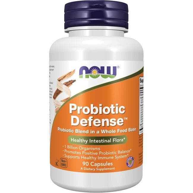 NOW Foods Probiotic Defense Supplement Vitamin | 1 Billion CFU | 90 Caps