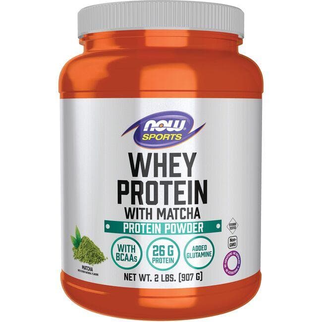 NOW Foods Whey Protein with Matcha - Vitamin | 2 lbs Powder