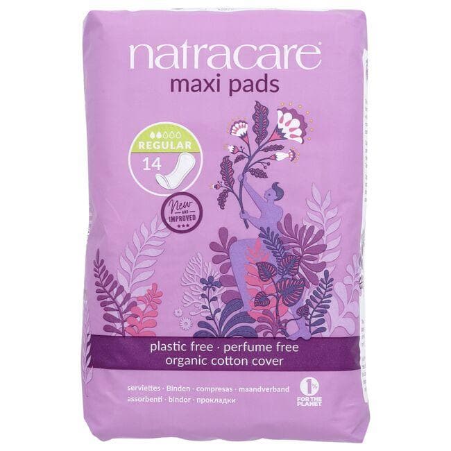 Natracare Maxi Pads - Regular | 14 ct