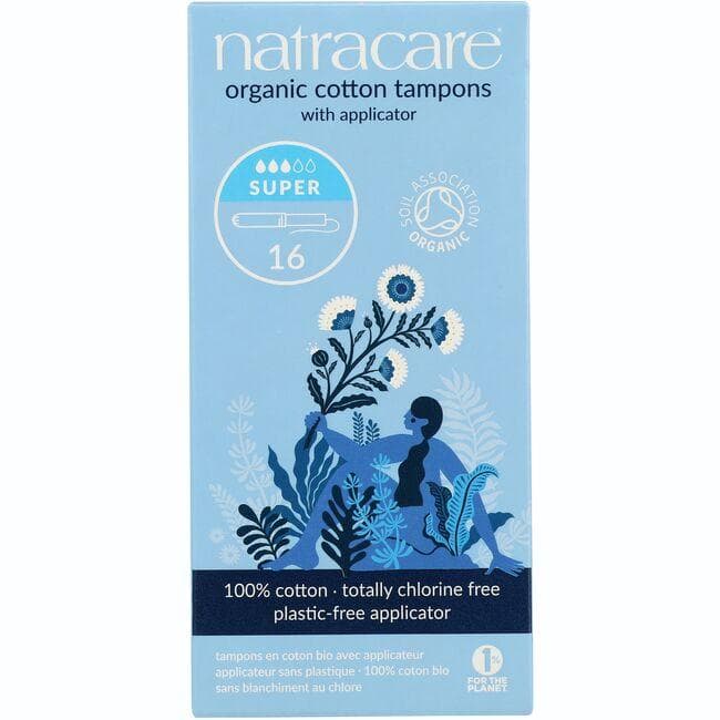 Natracare Organic Cotton Tampons with Applicator - Super | 16 ct