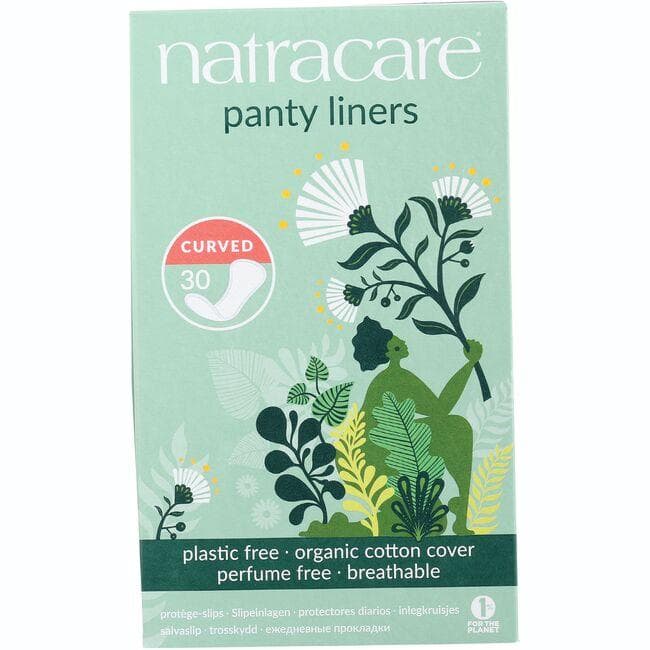 Natracare Panty Liners - Curved | 30 ct
