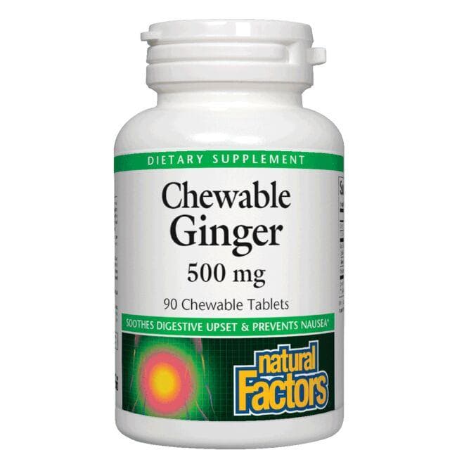 Natural Factors Chewable Ginger Vitamin | 500 mg | 90 Chewables