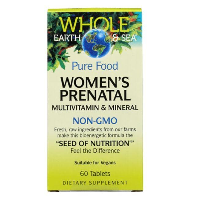 Natural Factors Whole Earth & Sea Women's Prenatal Multivitamin &Mineral | 60 Tabs