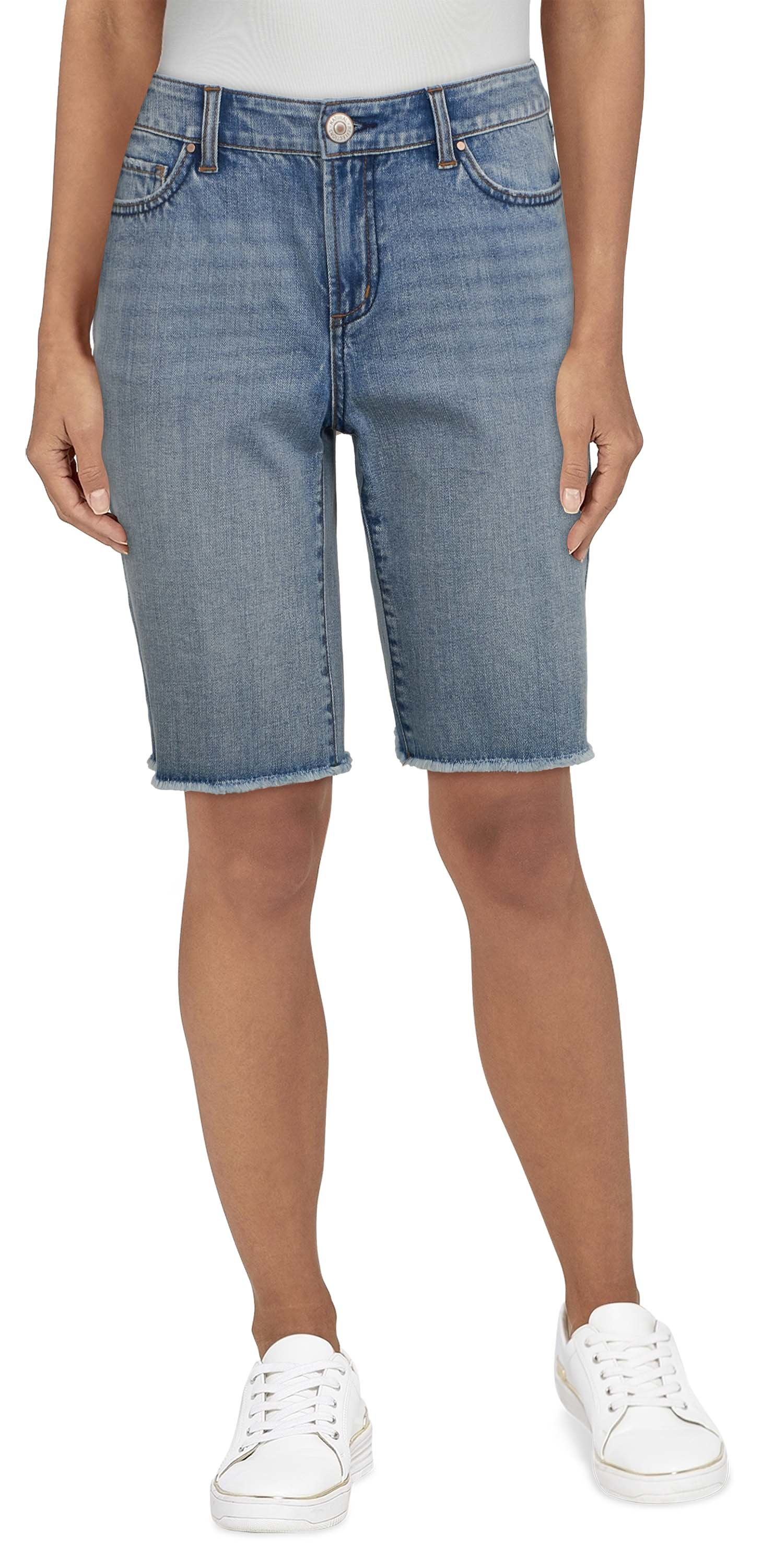 Natural Reflections Osage Bermuda Shorts - Medium Wash - 4