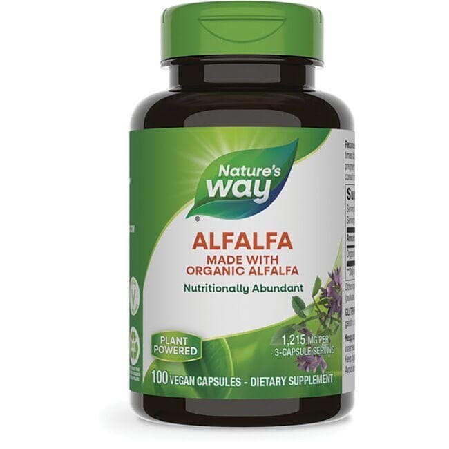 Nature's Way Alfalfa Vitamin | 1215 mg | 100 Vegan Caps