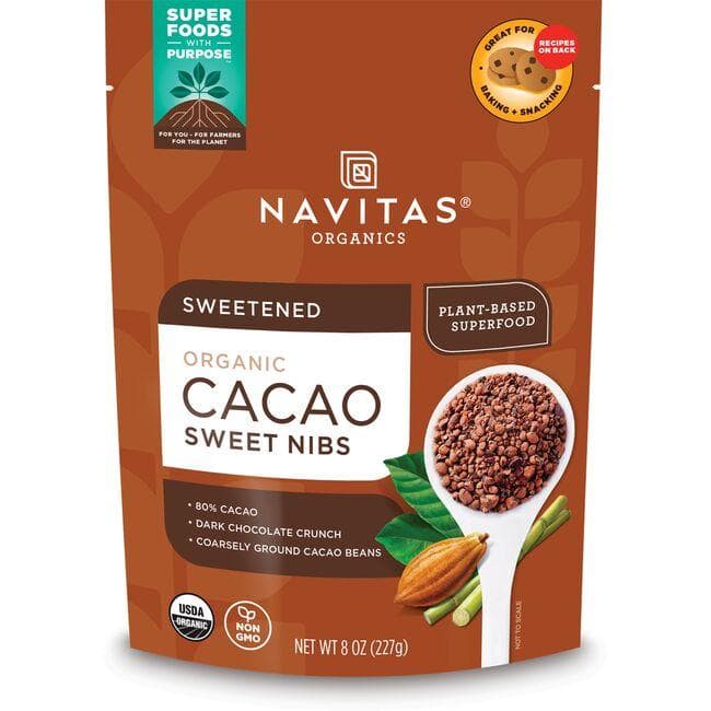 Navitas Organics Organic Cacao Nibs | 8 oz Package