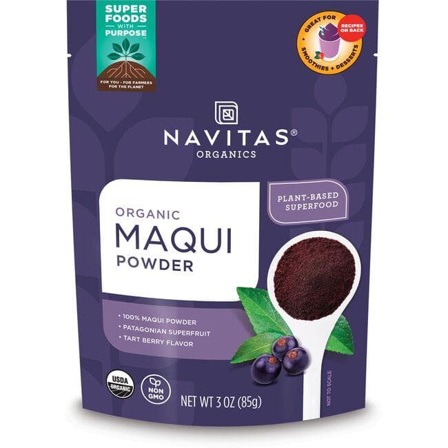 Navitas Organics Organic Maqui Powder | 3 oz Package | Herbs and Supplements
