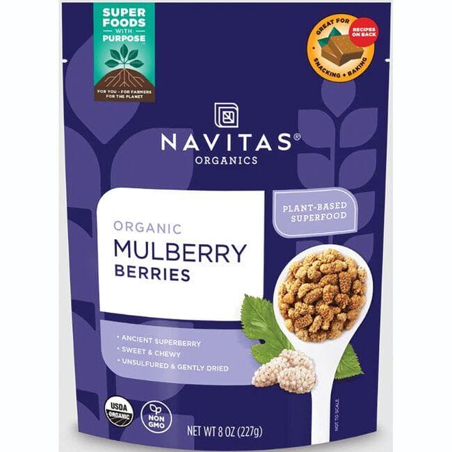 Navitas Organics Organic Mulberry Berries | 8 oz Package