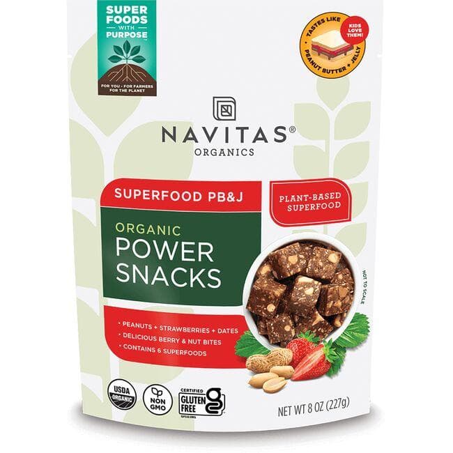 Navitas Organics Superfood Pb&J Organic Power Snacks | 8 oz Package
