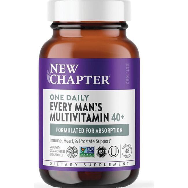 New Chapter One Daily Every Man's Mulitvitamin 40+ | 48 Veg Tabs