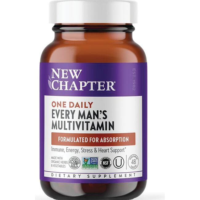 New Chapter One Daily Every Man's Multivitamin | 48 Veg Tabs