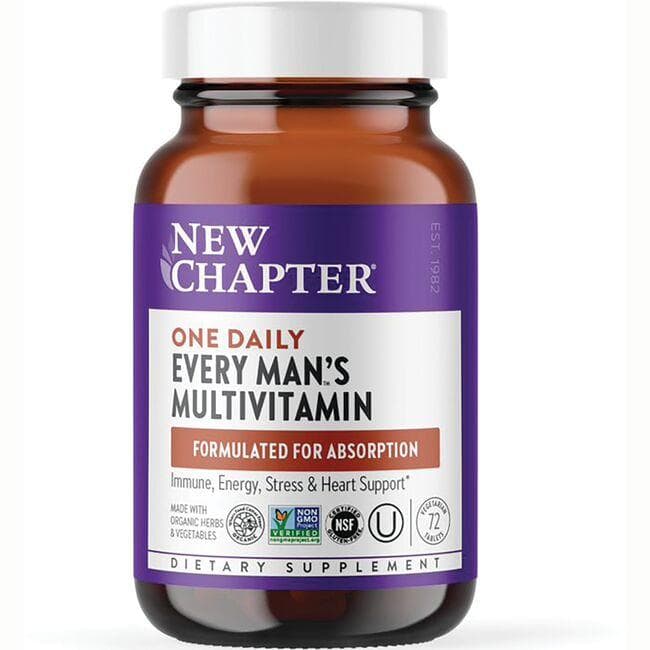 New Chapter One Daily Every Man's Multivitamin | 72 Veg Tabs