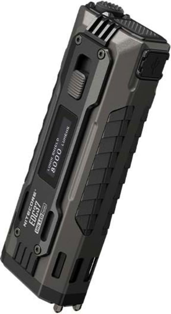 Nitecore EDC37 USB-C Rechargeable 8000 Lumens LED EDC Flashlight Black