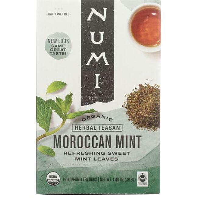 Numi Organic Tea Herbal Teasan - Moroccan Mint | 18 Bags