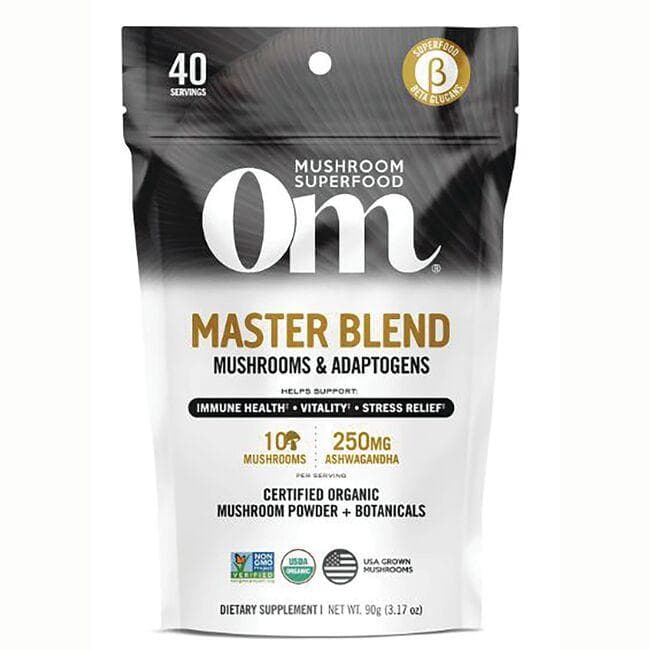 OM Mushrooms Master Blend & Adaptogens Vitamin | 3.17 oz Powder