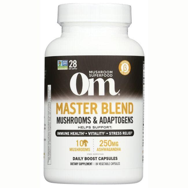 OM Mushrooms Mushroom Master Blend Vitamin | 84 Veg Caps